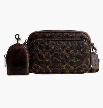 Сумка через плече Coach Finlay In Loved Signature Canvas Brown (CEA89-QBBRN), One Size, WHS, 10% - 20%, 1-2 дні