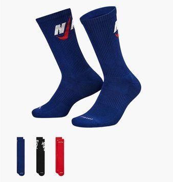 Носки Nike U Nk Everyday Plus Cush Crew (DH3822-905), 34-38, WHS, < 10%, 1-2 дня