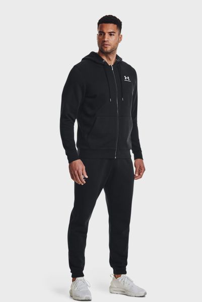 Кофта мужская Under Armour Essential Fleece Fz Hood-Blk Black (1373881-001), LG, OFC, 40% - 50%, 1-2 дня