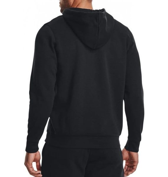 Кофта чоловіча Under Armour Essential Fleece Fz Hood-Blk Black (1373881-001), LG, OFC, 40% - 50%, 1-2 дні