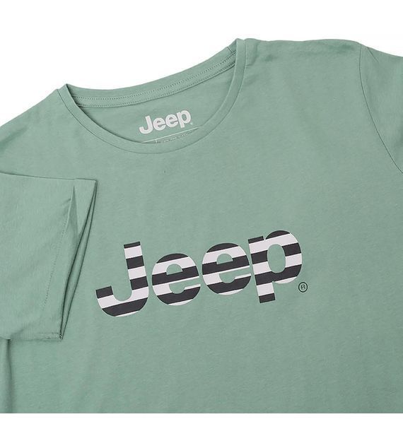 Футболка женская Jeep T-Shirt Oversize Striped Print Turn (O102611-E854), L, WHS, 20% - 30%, 1-2 дня