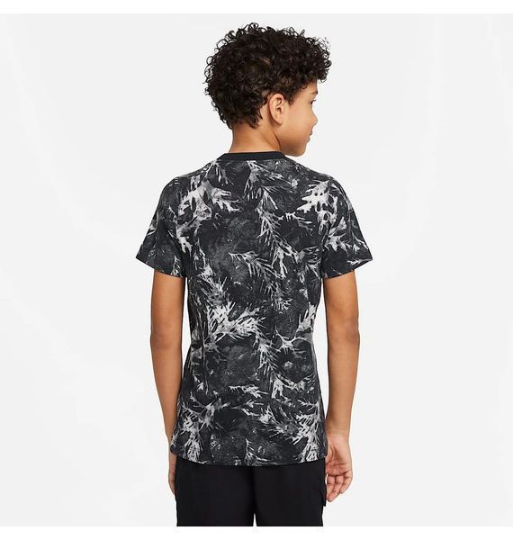 Футболка детская Nike T-Shirt Camo Leaf Aop Black (DQ3857-010), S, WHS, < 10%, 1-2 дня