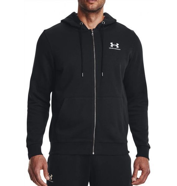 Кофта мужская Under Armour Essential Fleece Fz Hood-Blk Black (1373881-001), LG, OFC, 40% - 50%, 1-2 дня