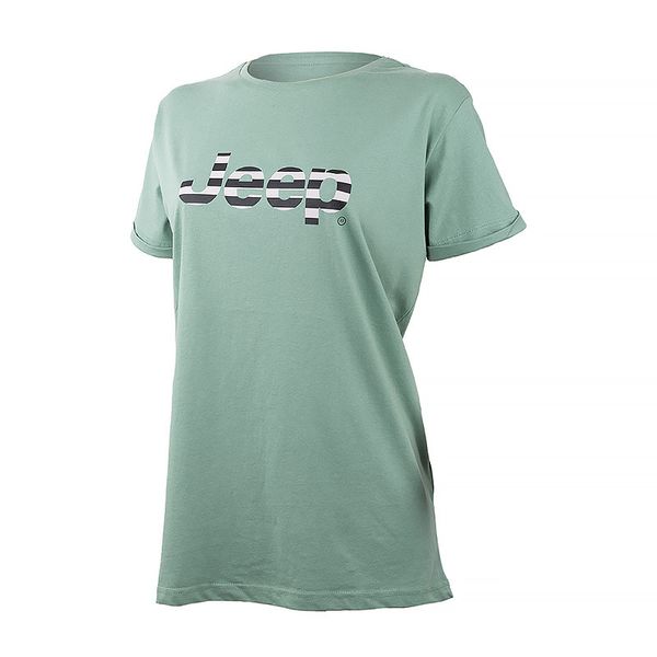 Футболка жіноча Jeep T-Shirt Oversize Striped Print Turn (O102611-E854), L, WHS, 1-2 дні