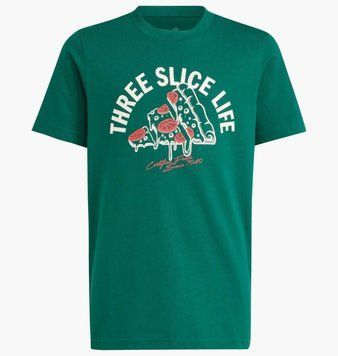 Футболка дитяча Adidas Lounge Pizza Graphic Tee Green (JI6676), 128 CM, WHS, 1-2 дні