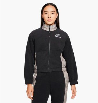 Куртка жіноча Nike Nsw Plsh Jkt Htg (DD5712-010), XS, WHS, 10% - 20%, 1-2 дні