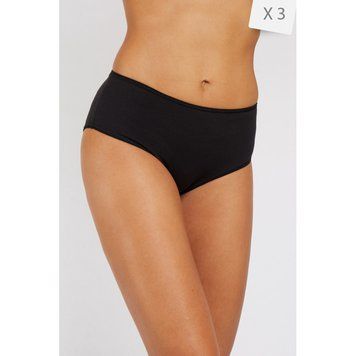 Труси жіночі Kappa Slip Midi 3P (K2131-NERO), S, WHS, < 10%, 1-2 дні