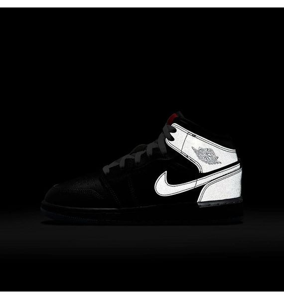 Кросівки дитячі Jordan 1 Mid Bg Black (HV5180-010), 38.5, WHS, 10% - 20%, 1-2 дні