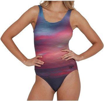 Купальник закритий жіночий Speedo Speedo Digi Plmt U-Bk 1Pc Af Navy/Blue (8-07336D776), 30, WHS, 1-2 дні