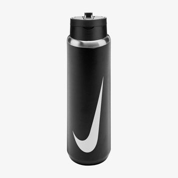 Бутылка для воды Nike Ss Recharge Straw Bottle 24 Oz Rfsh Black/Black/White 24Oz (N.101.3795.091.24), 709 ML, WHS, 1-2 дня