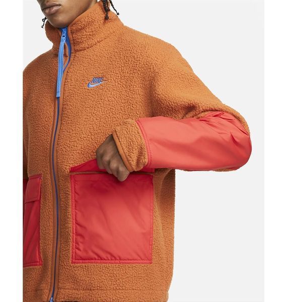 Куртка чоловіча Nike Mens Fleece Full-Zip Jacket Orange (DD5021-246), L, WHS, < 10%, 1-2 дні