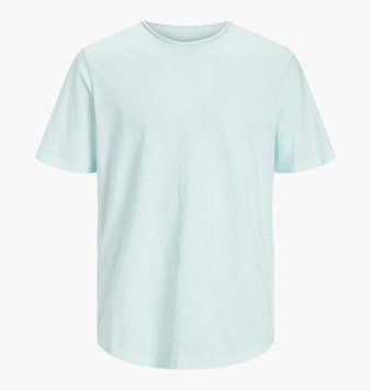 Футболка чоловіча Jack & Jones Jjebasher O-Neck Ss Noos Blue (12182498-SOOTHINGSEA), S, WHS, 10% - 20%, 1-2 дні