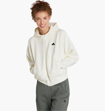 Кофта жіночі Adidas Z.N.E. Full-Zip Hoodie Beige (IS3918), M, WHS, 1-2 дні