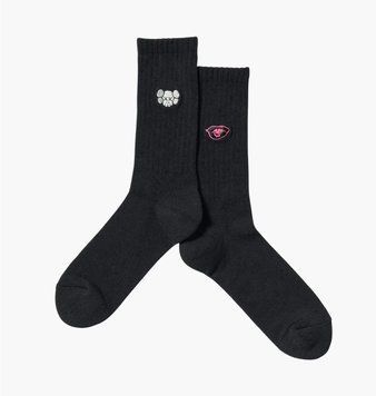 Шкарпетки Uniqlo X Kaws Warhol Ut Black (E476519-09), 39-42, WHS, 10% - 20%, 1-2 дні