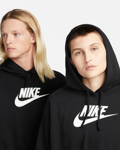 Кофта унісекс Nike Sportswear Club Fleece Oversized Crop Graphic Hoodie (DQ5850-010), M, WHS, 20% - 30%, 1-2 дні
