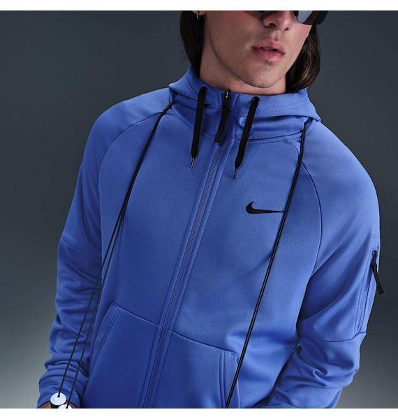 Кофта чоловіча Nike Therma-Fit Blue (DQ4830-411), 2XL, WHS, 10% - 20%, 1-2 дні