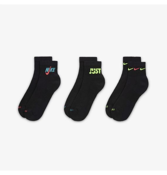 Шкарпетки Nike Everyday Plus Cushioned Black (3 ) (DH3827-910), 34-38, WHS, 20% - 30%, 1-2 дні