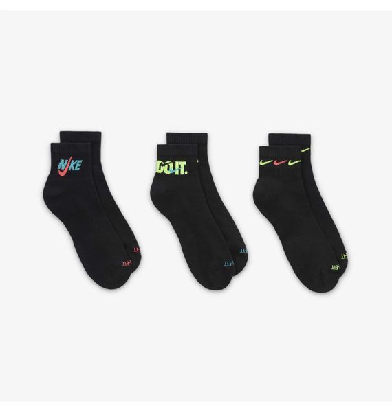 Шкарпетки Nike Everyday Plus Cushioned Black (3 ) (DH3827-910), 34-38, WHS, 20% - 30%, 1-2 дні