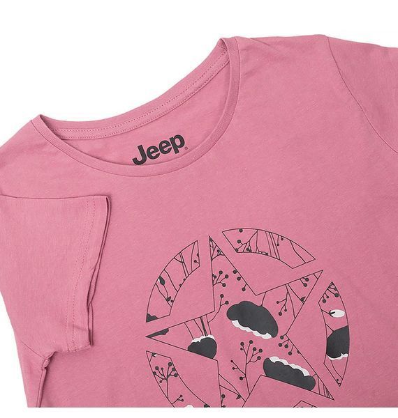 Футболка женская Jeep T-Shirt Star Botanical Print J22w (O102614-P490), L, WHS, 20% - 30%, 1-2 дня