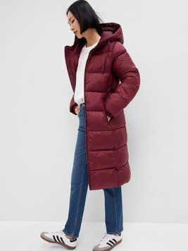 Куртка женская Gap Maxi Logo Puffer Shine Coat (724312-00), L, WHS, 1-2 дня