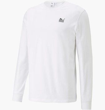 Кофта чоловіча Puma X Tmc Everyday Hussle Long Sleeve Tee White (539490-02), M, WHS, 1-2 дні