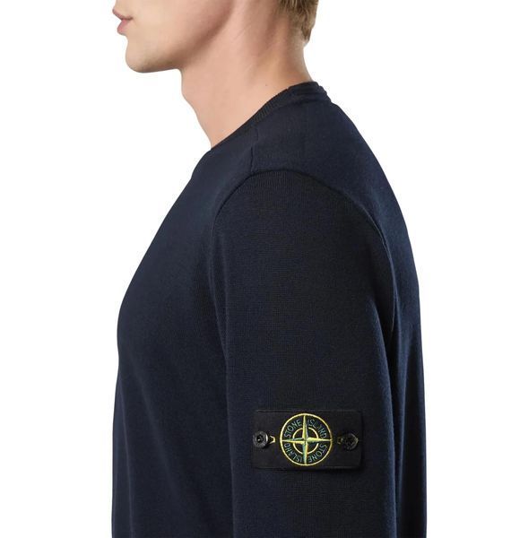 Кофта чоловіча Stone Island Wool Crew Neck Blue (K2S155100071S00C4-V0020), 2XL, WHS, 1-2 дні
