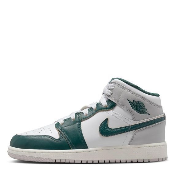 Кроссовки детские Jordan 1 Mid Se White/Grey (FQ8088-103), 39, WHS, 1-2 дня