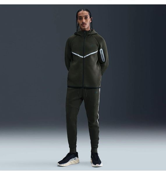 Кофта чоловіча Nike Tech Flc Wr Fz Reflec Olive (IM6537-355), XS, WHS, 1-2 дні