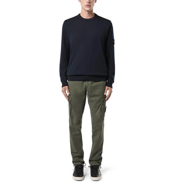 Кофта чоловіча Stone Island Wool Crew Neck Blue (K2S155100071S00C4-V0020), 2XL, WHS, 1-2 дні
