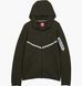 Фотографія Кофта чоловіча Nike Tech Flc Wr Fz Reflec Olive (IM6537-355) 1 з 7 в Ideal Sport