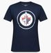 Фотографія Футболка чоловіча 47 Brand Winnipeg Jets Imprint Black (544246FN-FS) 1 з 4 в Ideal Sport