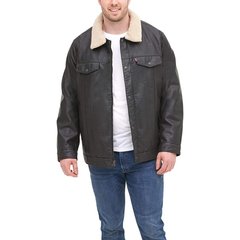 Куртка чоловіча Levi's Faux Leather Sherpa Collar Trucker Jacket (LM9RU545), XL, WHS, 10% - 20%, 1-2 дні