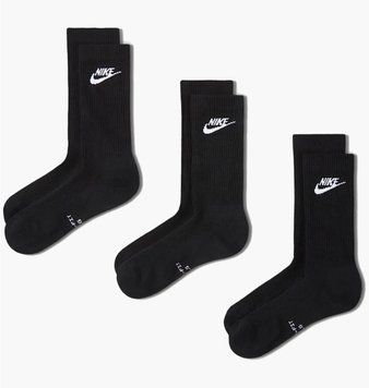 Носки Nike Everyday Elevated (3 ) Black (IH8522-902), 34-38, WHS, 10% - 20%, 1-2 дня