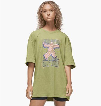 Футболка женская Nike Oversized Short Sleeve Tee Heritage Olive (FD7208-340), M, WHS, 1-2 дня