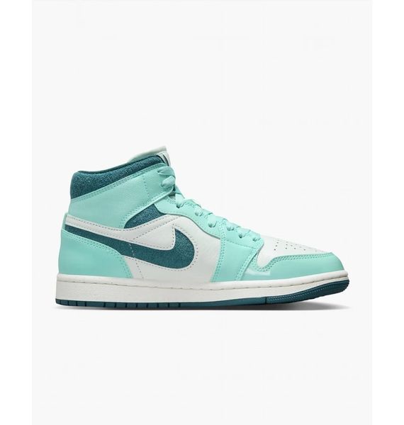 Кроссовки женские Jordan Air 1 Mid Se Shoes Turquoise/White (DZ3745-300), 38, WHS, 1-2 дня