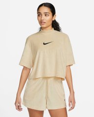 Футболка жіноча Nike Sportswear Mock-Neck Short-Sleeve Terry Top (FJ4894-294), L, WHS, 40% - 50%, 1-2 дні