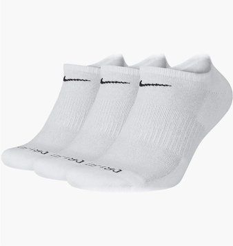 Шкарпетки Nike Everyday Plus Cushioned No-Show (SX6889-100), L, WHS, < 10%, 1-2 дні