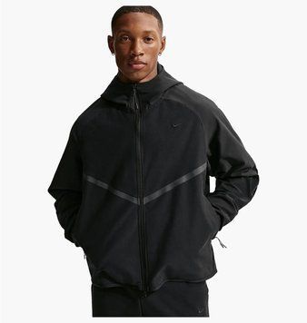Куртка чоловіча Nike Tech Mens Shori Knit Full-Zip Windrunner Jacket Black (IF1345-010), M, WHS, 1-2 дні