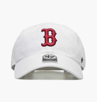 Кепка 47 Brand Clean Up Red Sox (B-RGW02GWS-WH), One Size, WHS, < 10%, 1-2 дня