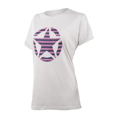 Футболка женская Jeep T-Shirt Oversize Star Striped Print Turn (O102613-J863), M, WHS, 1-2 дня