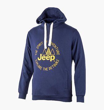 Кофта чоловіча Jeep Hooded Sweatshirt The Spirit Of Adventure (O102567-K877), L, WHS, 20% - 30%, 1-2 дні