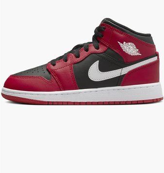 Кроссовки женские Jordan 1 Mid (Gs) Gym Red (DQ8423-061), 37.5, WHS, 40% - 50%, 1-2 дня
