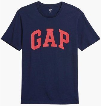 Футболка чоловіча Gap V-Basic Logo T Blue (550338-04), S, WHS, 20% - 30%, 1-2 дні