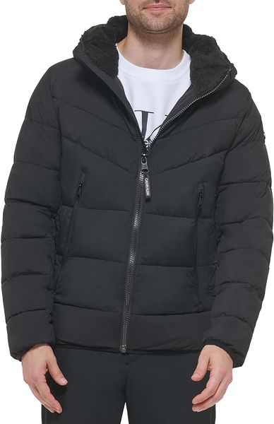Куртка мужская Calvin Klein Winter Coat - Puffer Stretch Jacket (CM155201), L, WHS, 1-2 дня