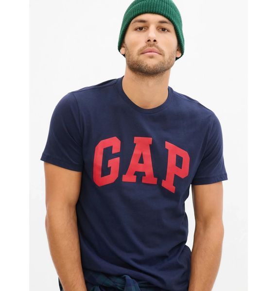 Футболка мужская Gap V-Basic Logo T Blue (550338-04), L, WHS, 20% - 30%, 1-2 дня