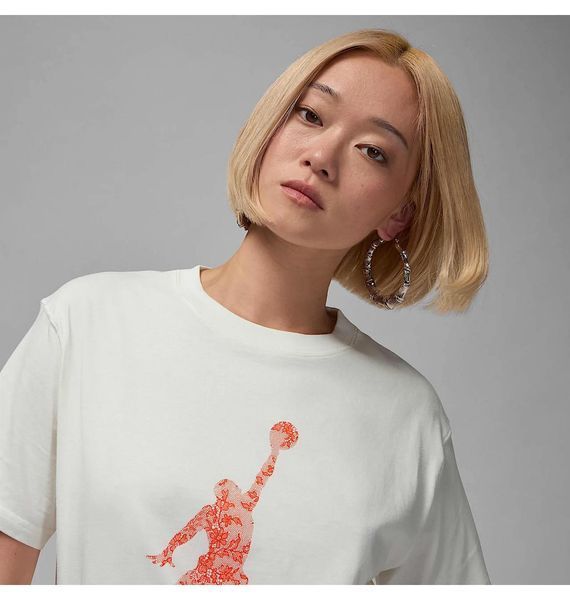 Футболка жіноча Jordan Brk Ss Gf Gfx Tee Lace Beige (HV0198-133), S, WHS, 10% - 20%, 1-2 дні