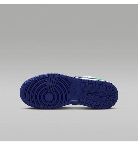 Кроссовки детские Jordan 1 Low Big Kids Blue/Green (553560-147), 38.5, WHS, 1-2 дня