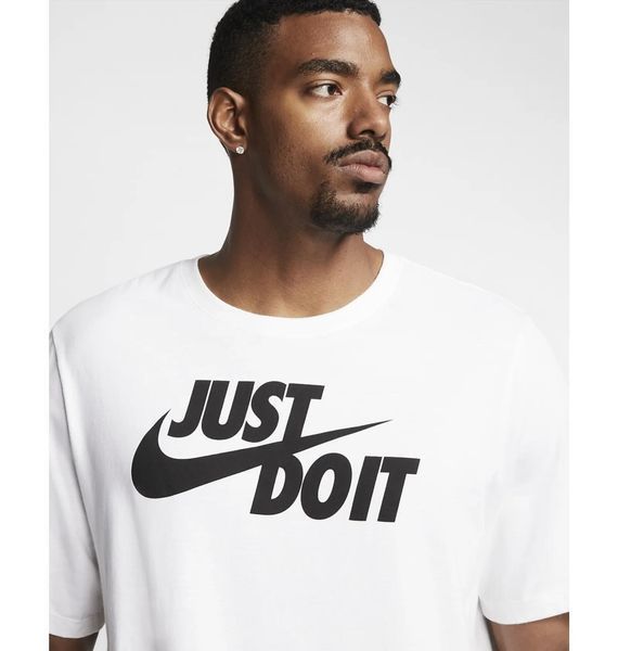 Футболка чоловіча Nike M Nsw Tee Just Do It Swoosh (AR5006-100), L, OFC, 30% - 40%, 1-2 дні