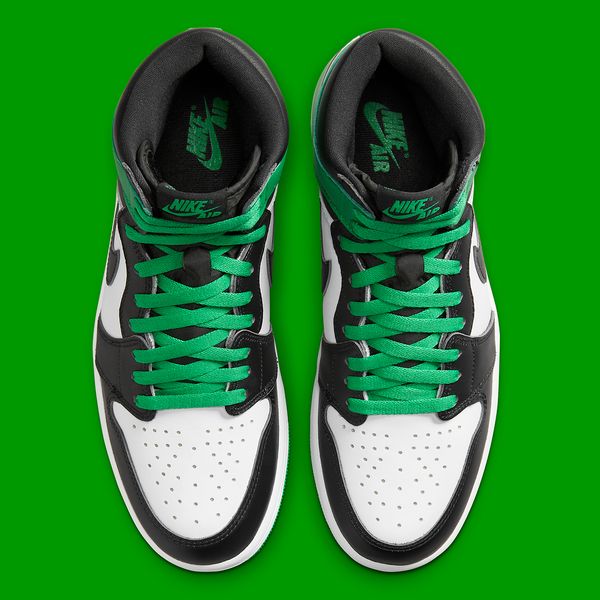Кросівки чоловічі Jordan Air Jordan 1 Retro High Og Black/Green (DZ5485-031), 47, WHS, 1-2 дні