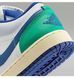 Фотография Кроссовки детские Jordan 1 Low Big Kids Blue/Green (553560-147) 8 из 8 в Ideal Sport